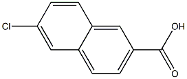 6-chloronaphthalene-2-carboxylic acid Struktur