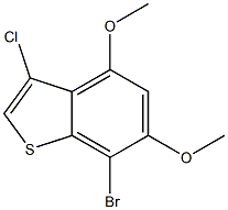 7-bromo-3-chloro-4,6-dimethoxybenzo[b]thiophene Struktur