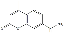 7-hydrazinyl-4-methyl-2H-chromen-2-one Struktur