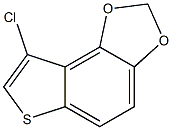 8-chloro-2,3-dihydrothieno[2,3-g][1,3]benzodioxole Struktur