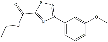 ethyl 3-(3-methoxyphenyl)-1,2,4-thiadiazole-5-carboxylate Struktur