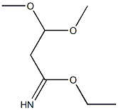 ethyl 3,3-dimethoxypropanylimidate Struktur