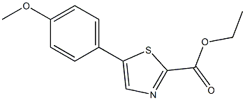 ethyl 5-(4-methoxyphenyl)thiazole-2-carboxylate Struktur