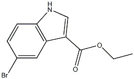 ethyl 5-bromo-1H-indole-3-carboxylate Struktur