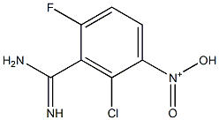 N-(3-carbamimidoyl-2-chloro-4-fluorophenyl)-N-oxohydroxylammonium Struktur