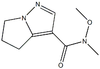 N-methoxy-N-methyl-5,6-dihydro-4H-pyrrolo[1,2-b]pyrazole-3-carboxamide Struktur