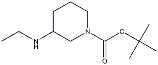 tert-butyl 3-(ethylamino)piperidine-1-carboxylate Struktur