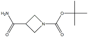 tert-butyl 3-carbamoylazetidine-1-carboxylate Struktur