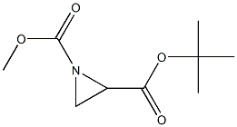 tert-butyl methyl aziridine-1,2-dicarboxylate Struktur