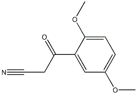 2,5-dimethoxbenzoylacetonitrile Struktur