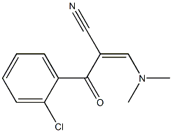 3-(Dimethylamino)-2-(2-chlorobenzoyl)acrylonitrile Struktur