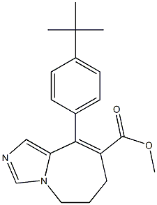 (E)-methyl 9-(4-tert-butylphenyl)-6,7-dihydro-5H-imidazo[1,5-a]azepine-8-carboxylate Struktur