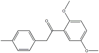 1-(2,5-dimethoxyphenyl)-2-p-tolylethanone Struktur