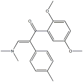 1-(2,5-dimethoxyphenyl)-3-(dimethylamino)-2-p-tolylprop-2-en-1-one Struktur