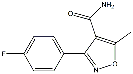 3-(4-fluorophenyl)-5-methylisoxazole-4-carboxamide Struktur