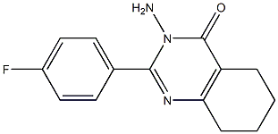 3-amino-2-(4-fluorophenyl)-5,6,7,8-tetrahydroquinazolin-4(3H)-one Struktur