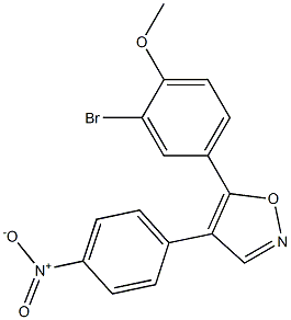 5-(3-bromo-4-methoxyphenyl)-4-(4-nitrophenyl)isoxazole Struktur