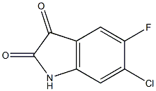 6-chloro-5-fluoroindoline-2,3-dione Struktur