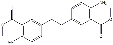 6,6'-Bis-amino-3,3'-ethanediyldibenzoic acid dimethyl ester Struktur