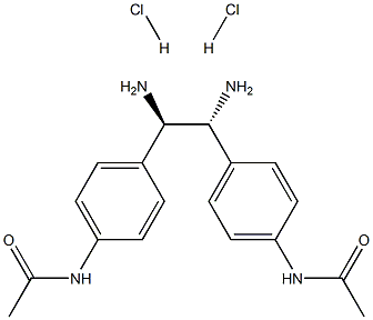 (R,R)-1,2-Bis(4-acetamidophenyl)-1,2-ethanediamine dihydrochloride Struktur