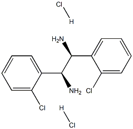 (S,S)-1,2-Bis(2-chlorophenyl)-1,2-ethanediamine dihydrochloride Struktur