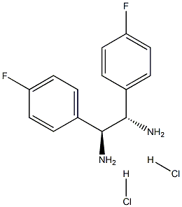 (S,S)-1,2-Bis(4-fluorophenyl)-1,2-ethanediamine dihydrochloride Struktur