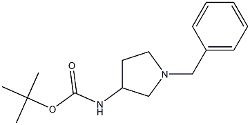 Tert-butyl 1-benzylpyrrolidin-3-ylcarbamate Struktur