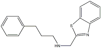 (1,3-benzothiazol-2-ylmethyl)(3-phenylpropyl)amine Struktur