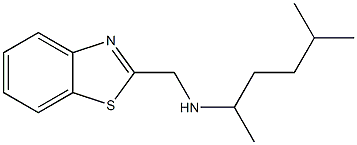 (1,3-benzothiazol-2-ylmethyl)(5-methylhexan-2-yl)amine Struktur