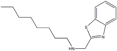 (1,3-benzothiazol-2-ylmethyl)(octyl)amine Struktur