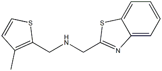 (1,3-benzothiazol-2-ylmethyl)[(3-methylthiophen-2-yl)methyl]amine Struktur