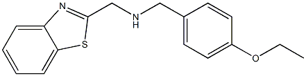 (1,3-benzothiazol-2-ylmethyl)[(4-ethoxyphenyl)methyl]amine Struktur