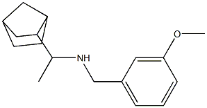 (1-{bicyclo[2.2.1]heptan-2-yl}ethyl)[(3-methoxyphenyl)methyl]amine Struktur