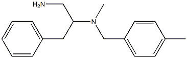 (1-amino-3-phenylpropan-2-yl)(methyl)[(4-methylphenyl)methyl]amine Struktur