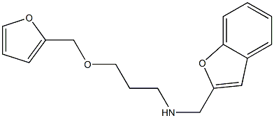 (1-benzofuran-2-ylmethyl)[3-(furan-2-ylmethoxy)propyl]amine Struktur