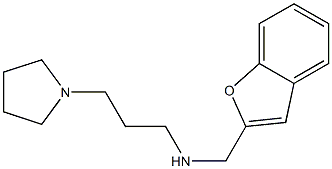 (1-benzofuran-2-ylmethyl)[3-(pyrrolidin-1-yl)propyl]amine Struktur