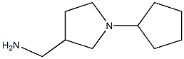 (1-cyclopentylpyrrolidin-3-yl)methylamine Struktur