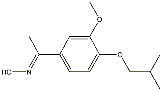 (1E)-1-(4-isobutoxy-3-methoxyphenyl)ethanone oxime Struktur