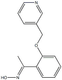 (1E)-1-[2-(pyridin-3-ylmethoxy)phenyl]ethanone oxime Struktur