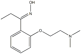 (1E)-1-{2-[2-(dimethylamino)ethoxy]phenyl}propan-1-one oxime Struktur