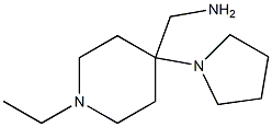 (1-ethyl-4-pyrrolidin-1-ylpiperidin-4-yl)methylamine Struktur