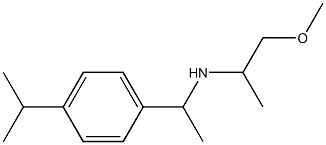 (1-methoxypropan-2-yl)({1-[4-(propan-2-yl)phenyl]ethyl})amine Struktur