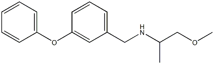 (1-methoxypropan-2-yl)[(3-phenoxyphenyl)methyl]amine Struktur