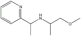 (1-methoxypropan-2-yl)[1-(pyridin-2-yl)ethyl]amine Struktur