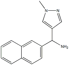 (1-methyl-1H-pyrazol-4-yl)(naphthalen-2-yl)methanamine Struktur