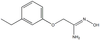 (1Z)-2-(3-ethylphenoxy)-N'-hydroxyethanimidamide Struktur