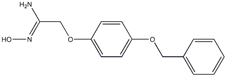 (1Z)-2-[4-(benzyloxy)phenoxy]-N'-hydroxyethanimidamide Struktur