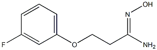 (1Z)-3-(3-fluorophenoxy)-N'-hydroxypropanimidamide Struktur