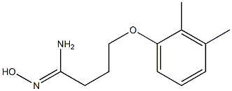 (1Z)-4-(2,3-dimethylphenoxy)-N'-hydroxybutanimidamide Struktur