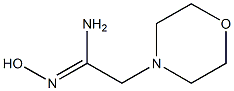 (1Z)-N'-hydroxy-2-morpholin-4-ylethanimidamide Struktur